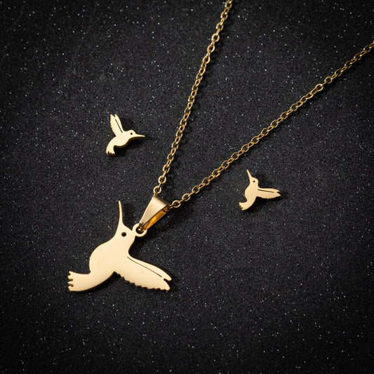 Cute Little Animal Stainless Steel Jewelry Set