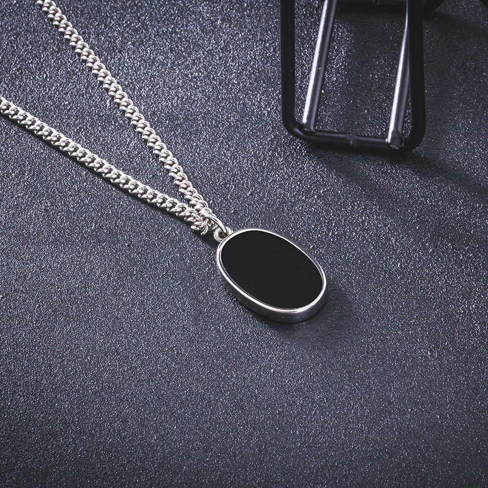 Hip Hop Men And Women Square And Round Necklace